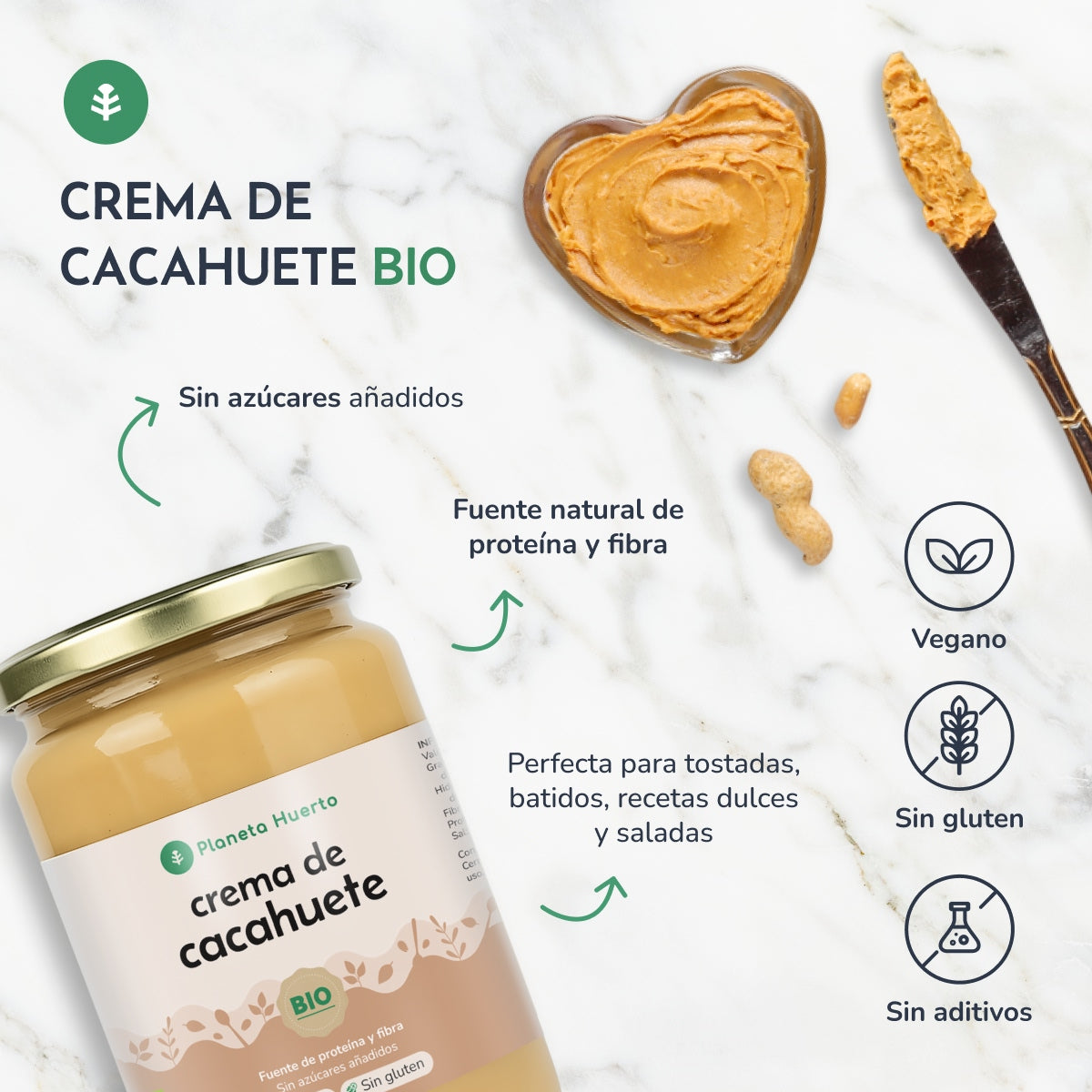 Masło orzechowe ECO Planeta Huerto 2 kg