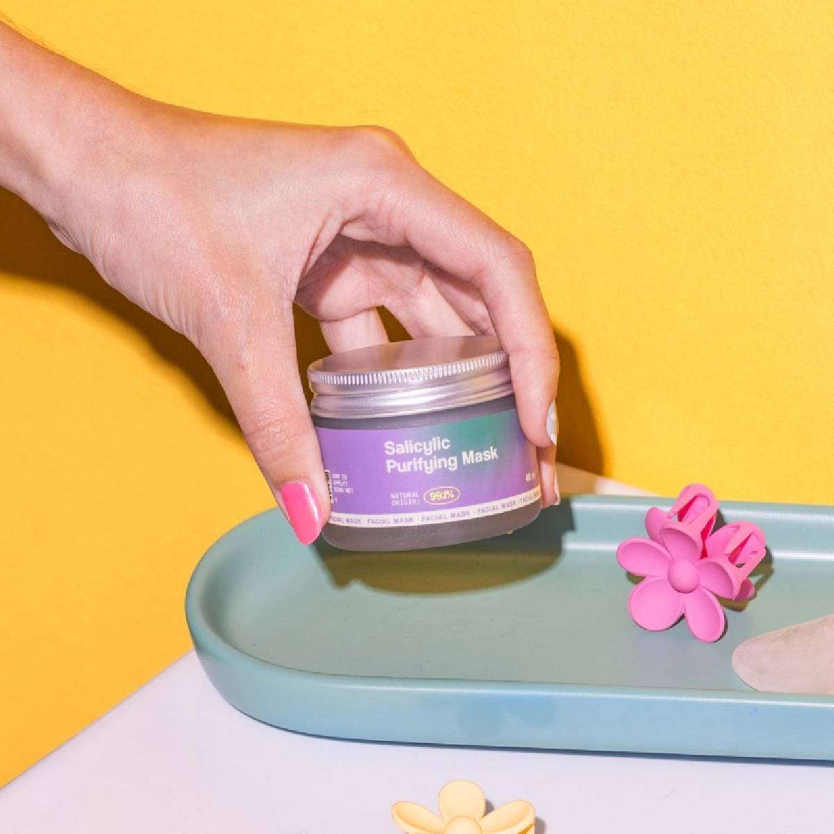 Zestaw 2x oczyszczająca maseczka do twarzy Salicilyc Freshly 40 ml