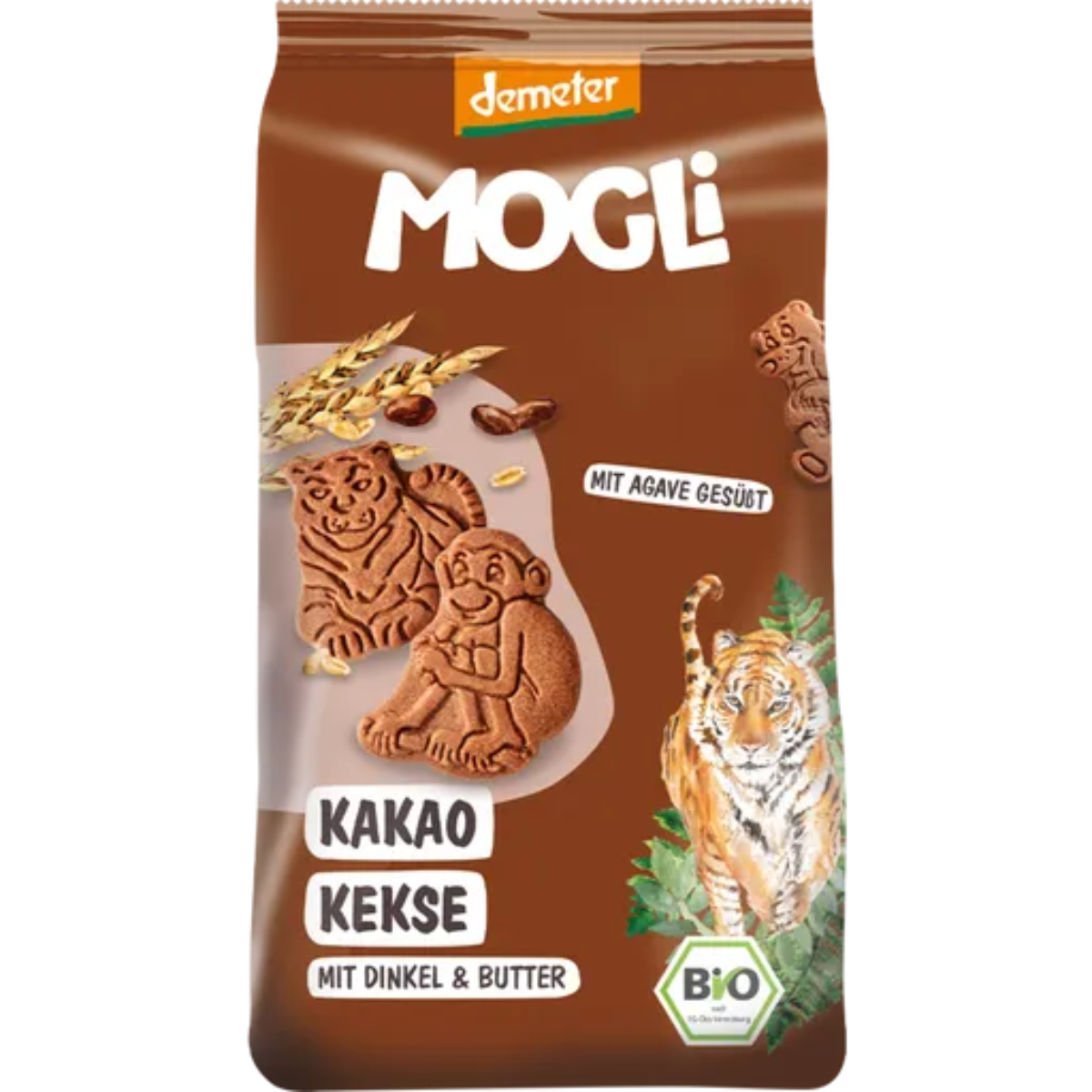 Biscuits pour enfants Tigre au cacao bio 125 g Mogli
