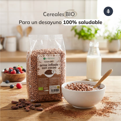 Riz soufflé sans gluten au cacao ECO Planeta Huerto 200 g