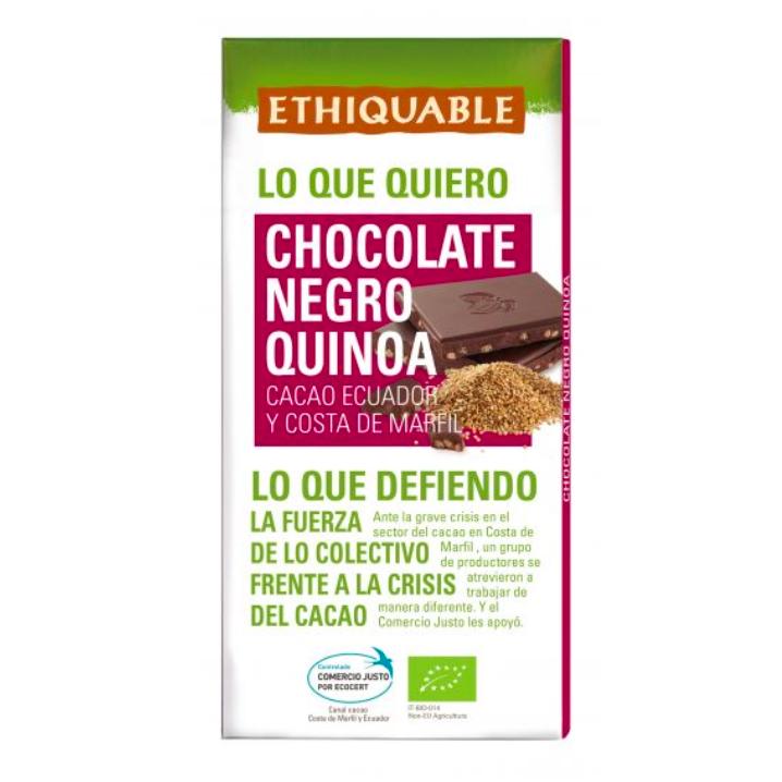 Bio-Zartbitterschokolade mit Quinoa  Ideas Comercio Justo 100 g