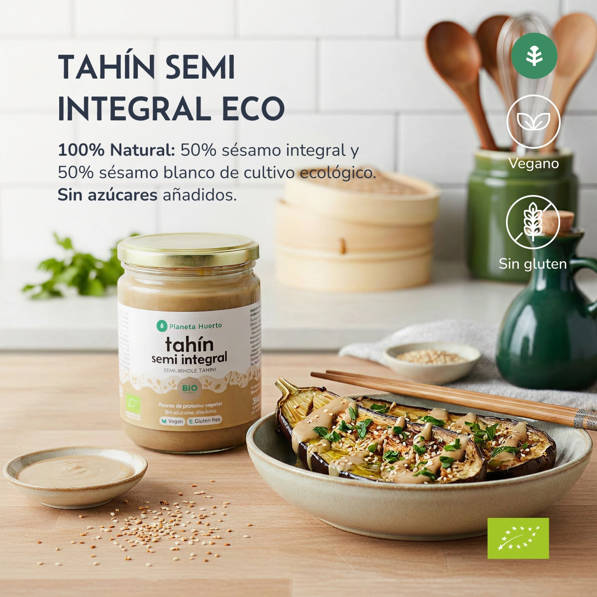 Tahini półtłuste ECO Planeta Huerto 350g