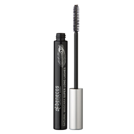 Naturalny tusz do rzęs Super Long Lashes, Carbon black, Benecos, 8 ml