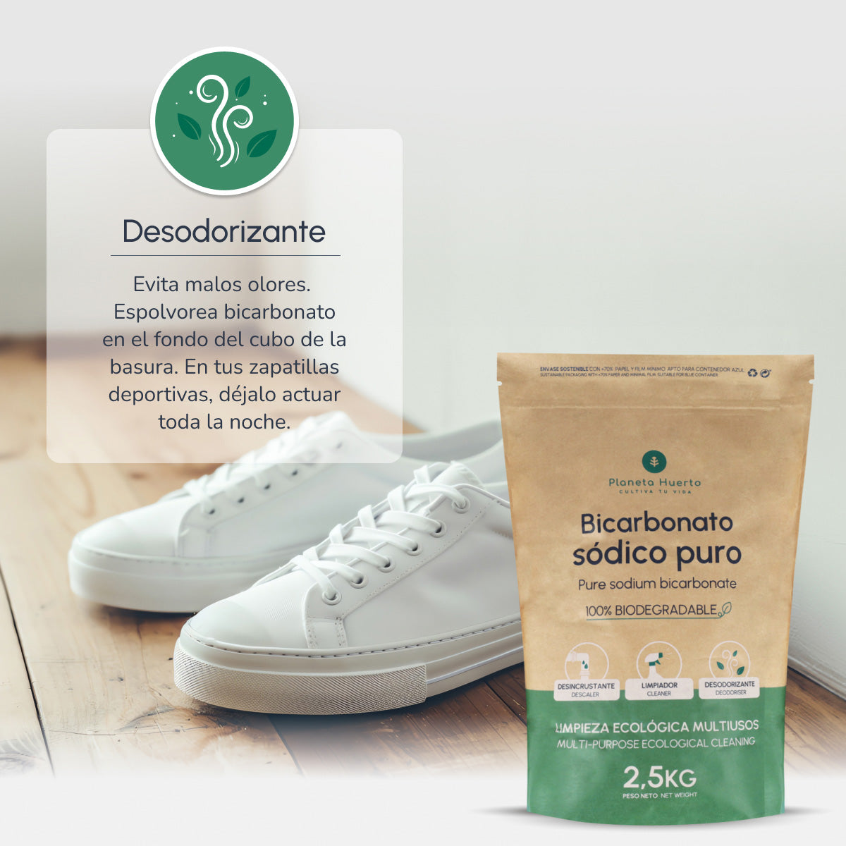 Pack 3xBikarbonat von Soda Planeta Huerto 1 Kg