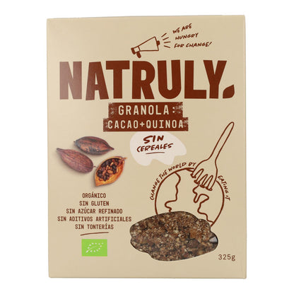 Natruly Organic Cocoa and Quinoa Granola 325 g