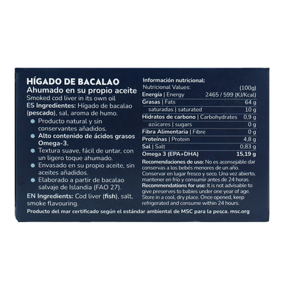 12er-Pack Kabeljauleber in eigenem Öl, Planeta Huerto, 120 g