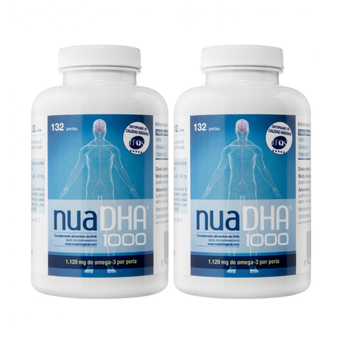 Pack 2x NuaDHA 1000 Laboratoires Nua 132 perles