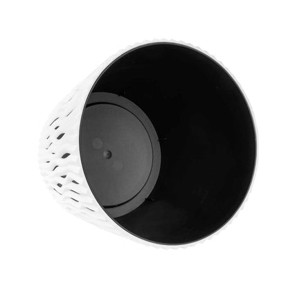 Blumentopf Duna mit weißem Einsatz D 22 x 19