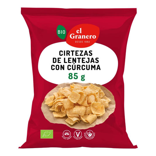 Cortecce di lenticchie con curcuma bio El Granero, 65 g