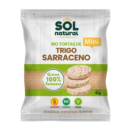 Sol Natural organic gluten-free buckwheat mini pancakes 45 g
