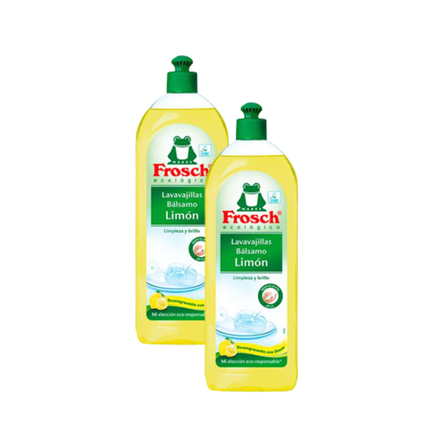 Lot de 2 liquides vaisselle citron Eco Frosch 750 ml