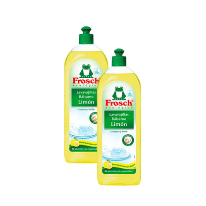 Lot de 2 liquides vaisselle citron Eco Frosch 750 ml