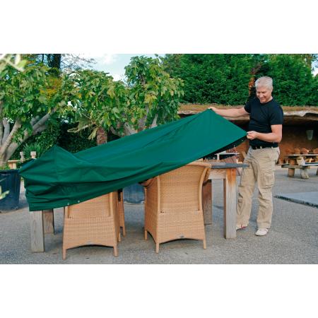 Housse rectangulaire pour tables et chaises en polyester 225 x 143 x 90 cm