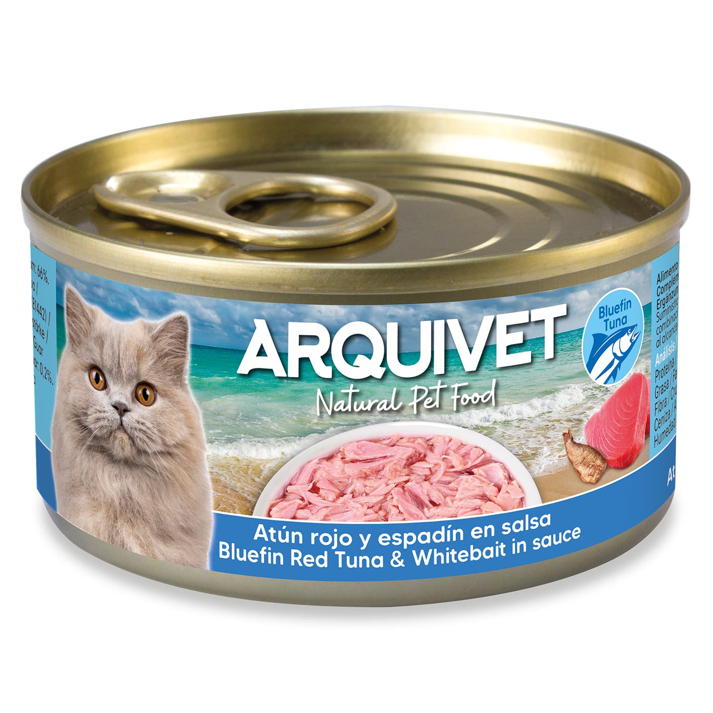 Thon rouge et espadon en sauce Arquivet 80 g Nourriture humide pour chats
