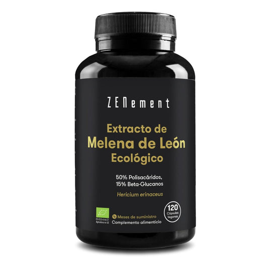 Biologisch leeuwenmanen-extract 50% polysacchariden, 15% bèta-glucanen Zenement, 120 tabletten Biologisch leeuwenmanen-extract