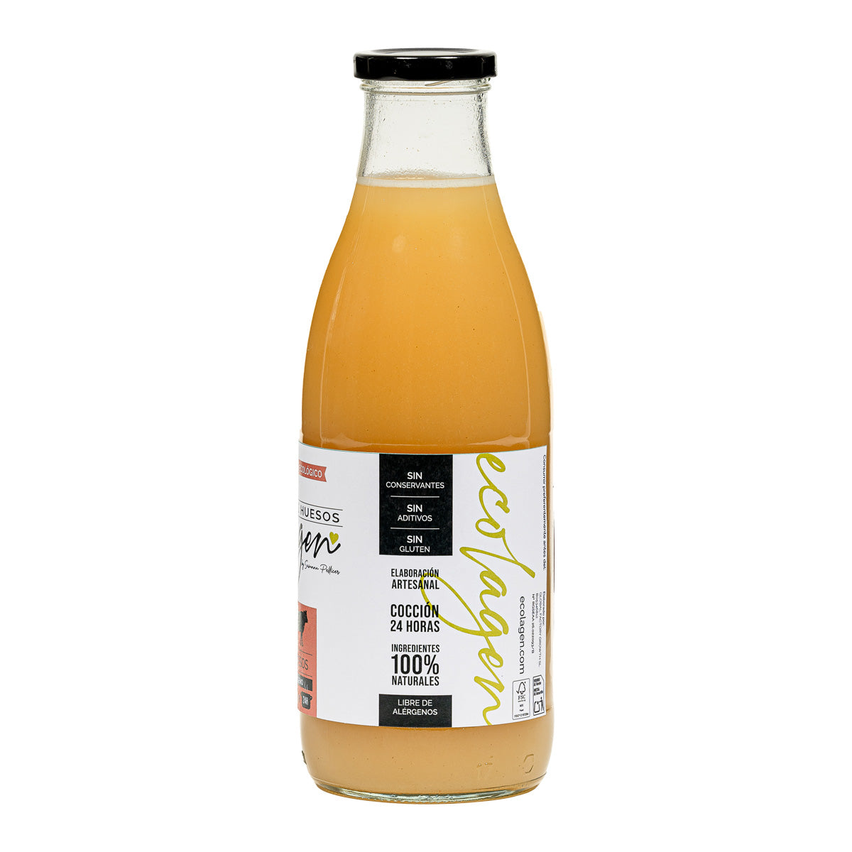 Ekologisk benbuljong "bara ben" kyckling och nötkött Ecolagen 1 l