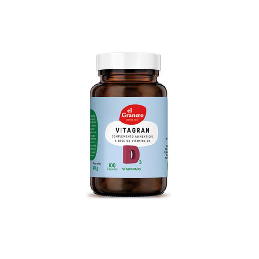 Vitagran D3 (vitamine D) EL Granero, 100 mcg 4000 UI 100 gélules