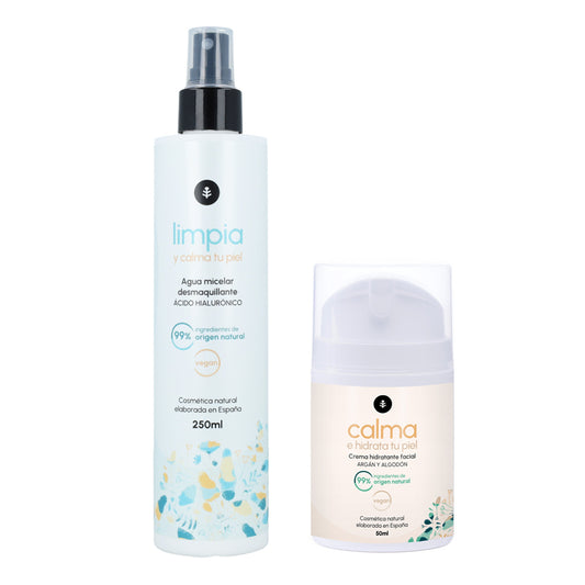 Pack facial moisturiser + micellar water Planeta Huerto