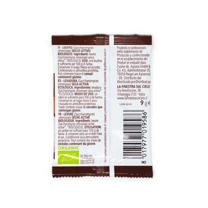 Levadura seca para Pan y Pizza La Finestra Sul Cielo 9g