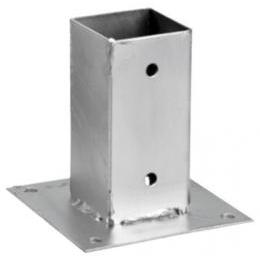 Fyrkantig metallfäste för stolpar och pergolor Woodfix Nortene 7 x 7 cm