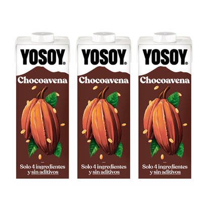 3-pack chokladdryck med havre YOSOY 200 ml