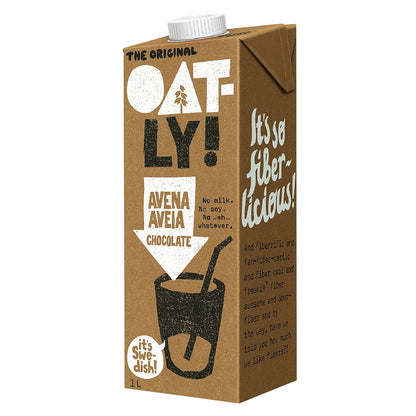 6-pack chokladdryck med havre, Oatly, 1 l