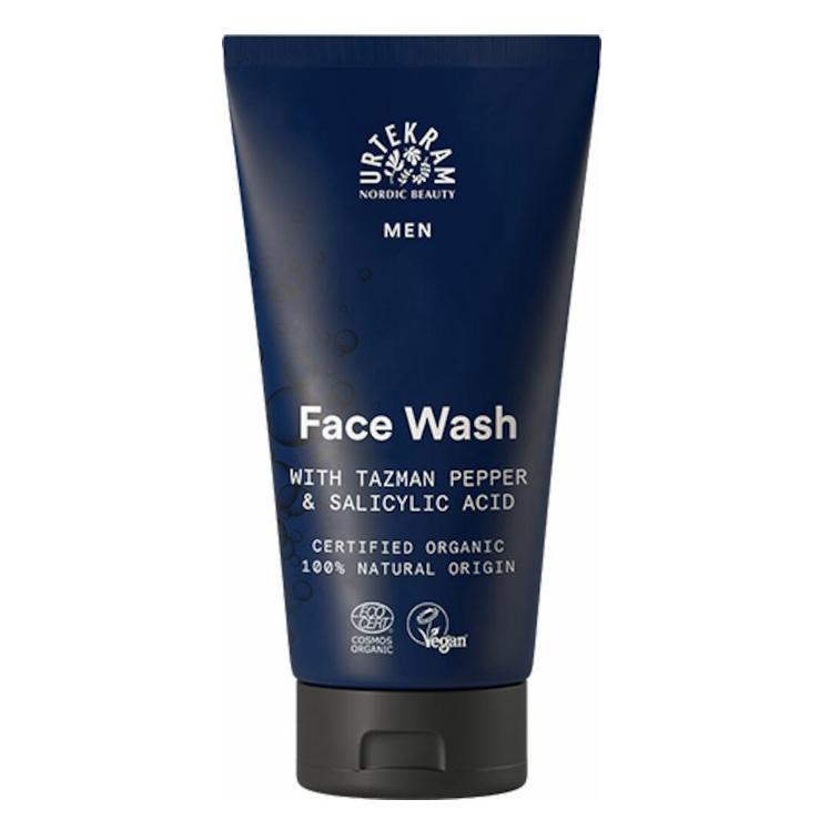Ansiktsrengöringsgel för män Urtekram 150 ml