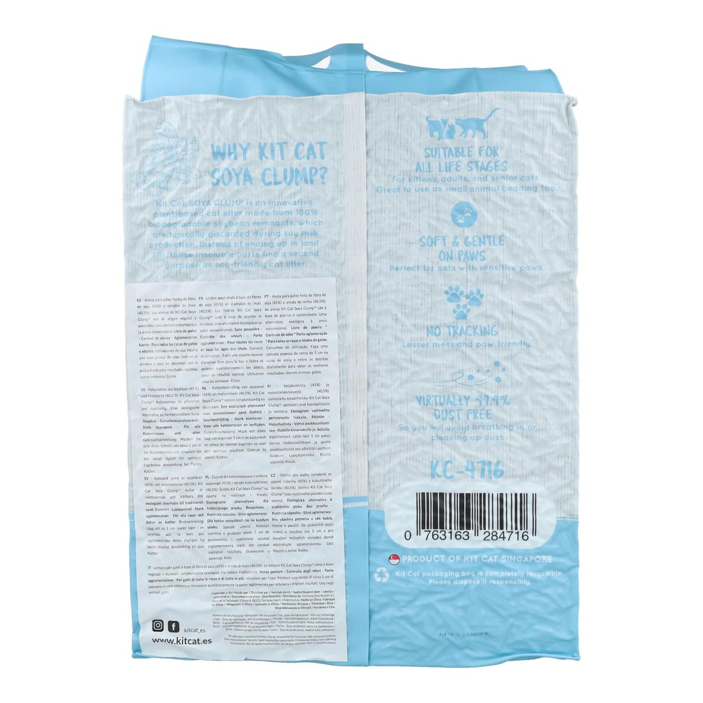 Kit Cat Arena Eco SoyaClump - Kitten Baby Powder 7 L Litière pour chat