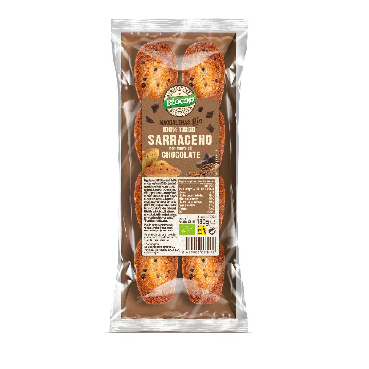 Buchweizen-Muffins mit Schokoladenstückchen Biocop 180 g