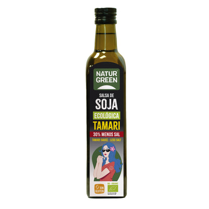 Tamari med reducerat saltinnehåll Bio NaturGreen 500 ml