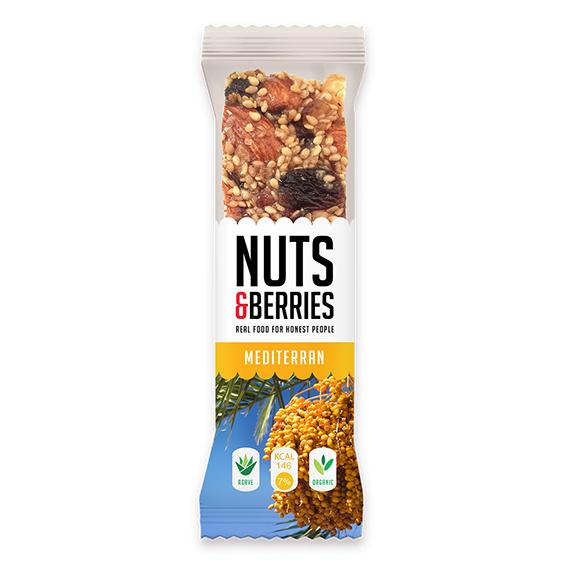Mediterranean Nuts&Berries-bar 40 g