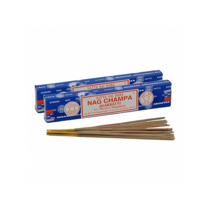 Rökelse Nag Champa Sac och Satya 15 g