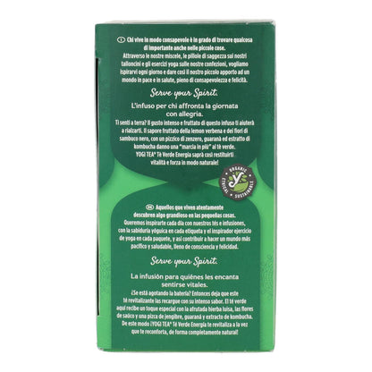 Yogi Tea BIO Tè verde Energia, 17 bustine