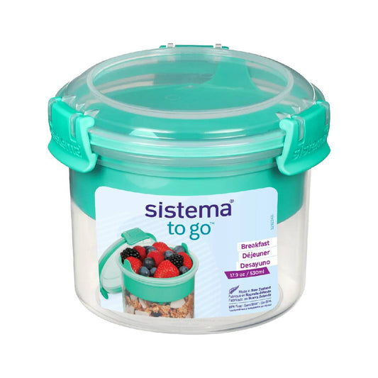 Hermetische ronde snackbak Breakfast To Go 530 ml