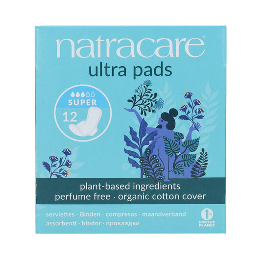 Natracare Organic Super Winged Sanitary Pads 12 pcs