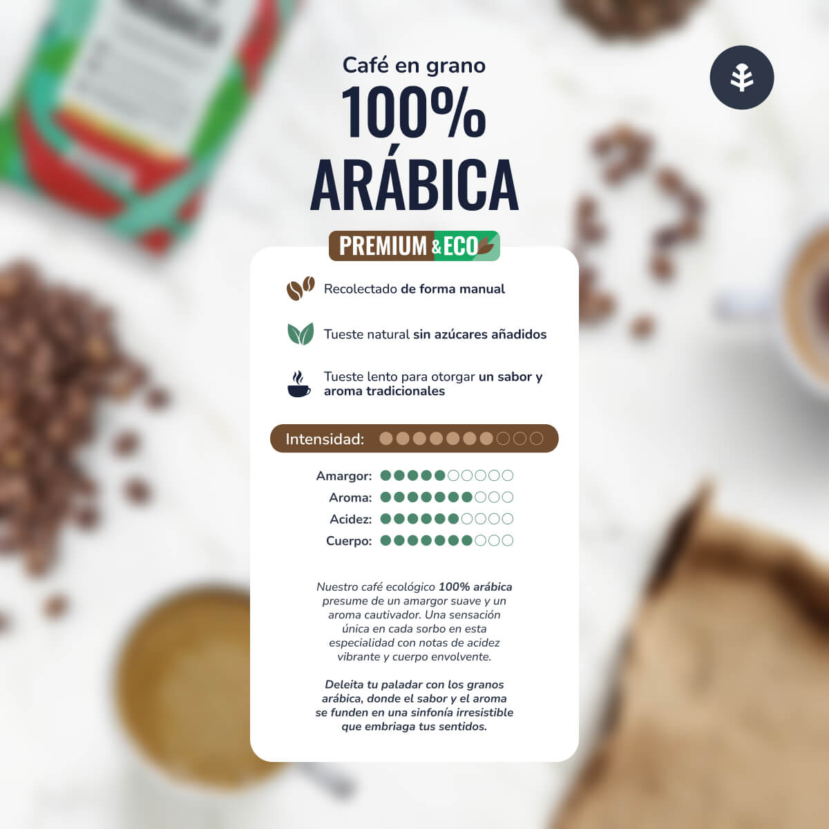 Pak 3x Eco 100% Arabica koffiebonen Planeta Huerto 1 kg