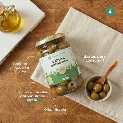 Confezione da 12 olive snocciolate Eco Planeta Huerto 335 g