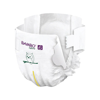 Couches pour bébé Bambo Nature taille 6-16+ kg (pack de 6 x 20 unités)