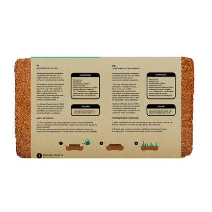 Substrat Coco Fibre Planeta Huerto 9 liter