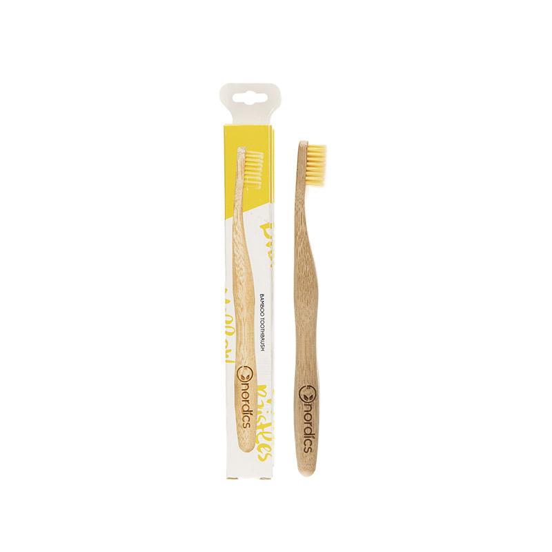 Brosse à dents en bambou - Jaune, The Humble