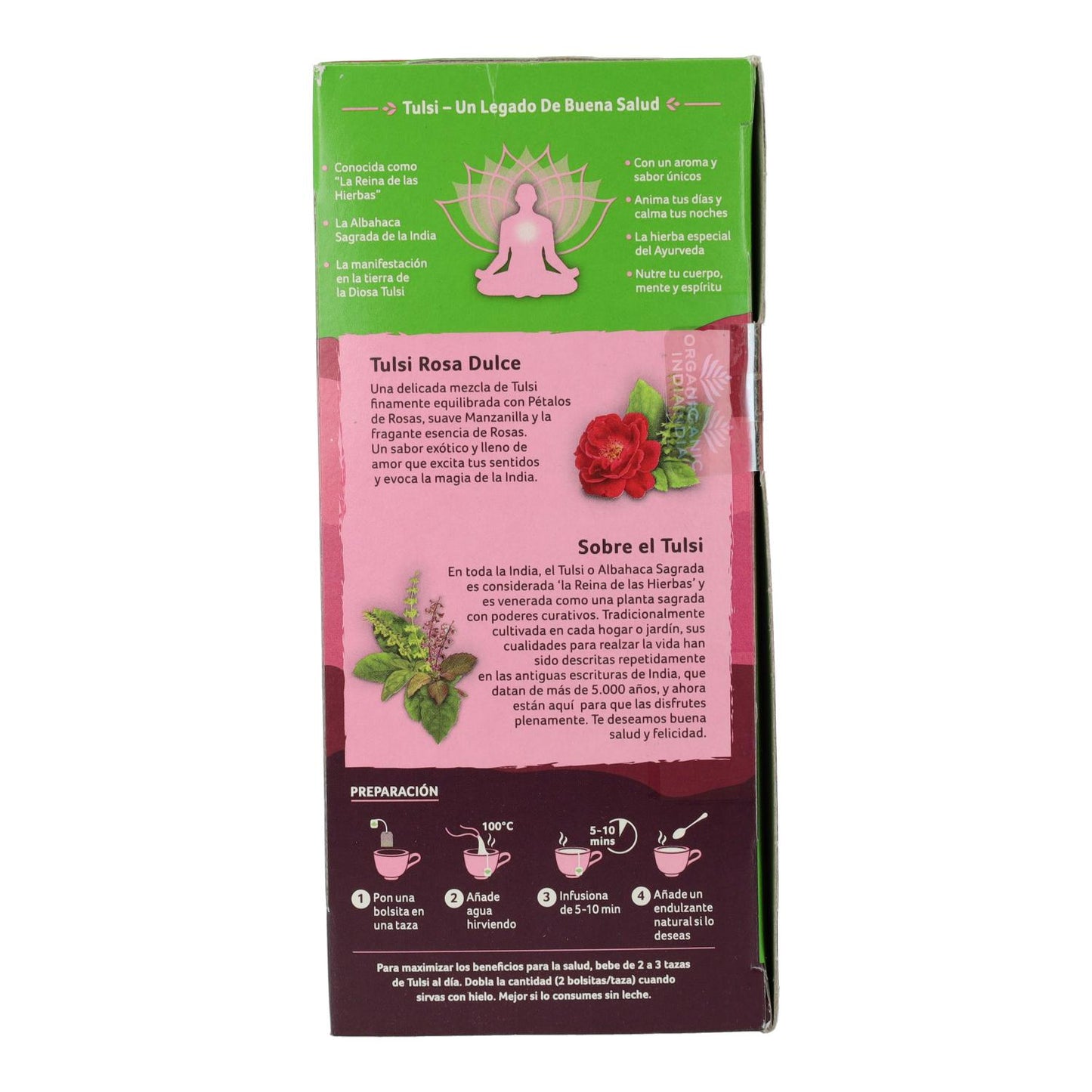 Tulsi Sweet Rose Bio Inde 25 sachets