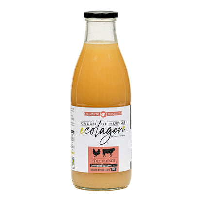 Ekologisk benbuljong "bara ben" kyckling och nötkött Ecolagen 1 l