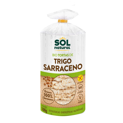 2er-Pack glutenfreie Bio-Buchweizen-Pfannkuchen Sol Natural 100 g