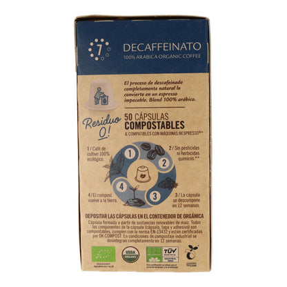 Kompostierbare Kapseln Descaffeinato Nespresso 50 Kapseln