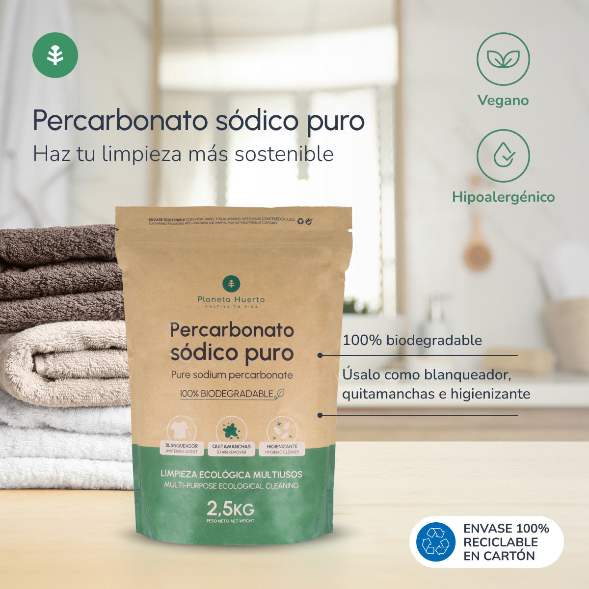 Natriumpercarbonaat Planeta Huerto 2,5 kg