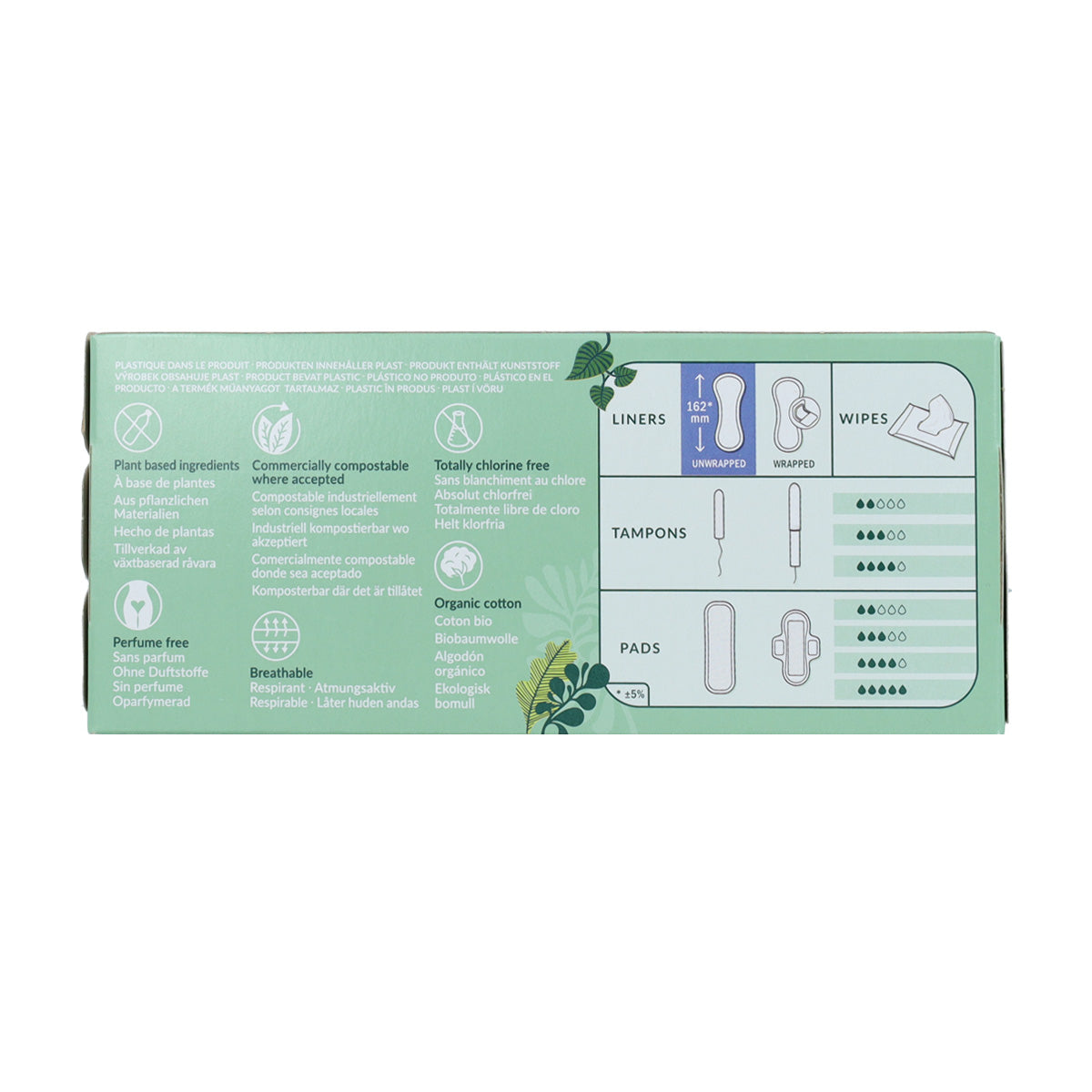 Protège-slips ultra fins 100 % coton bio Natracare 22 unités