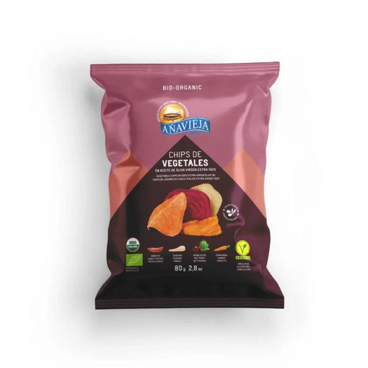 Chips végétales à l'huile d'olive vierge extra Añavieja 80 g