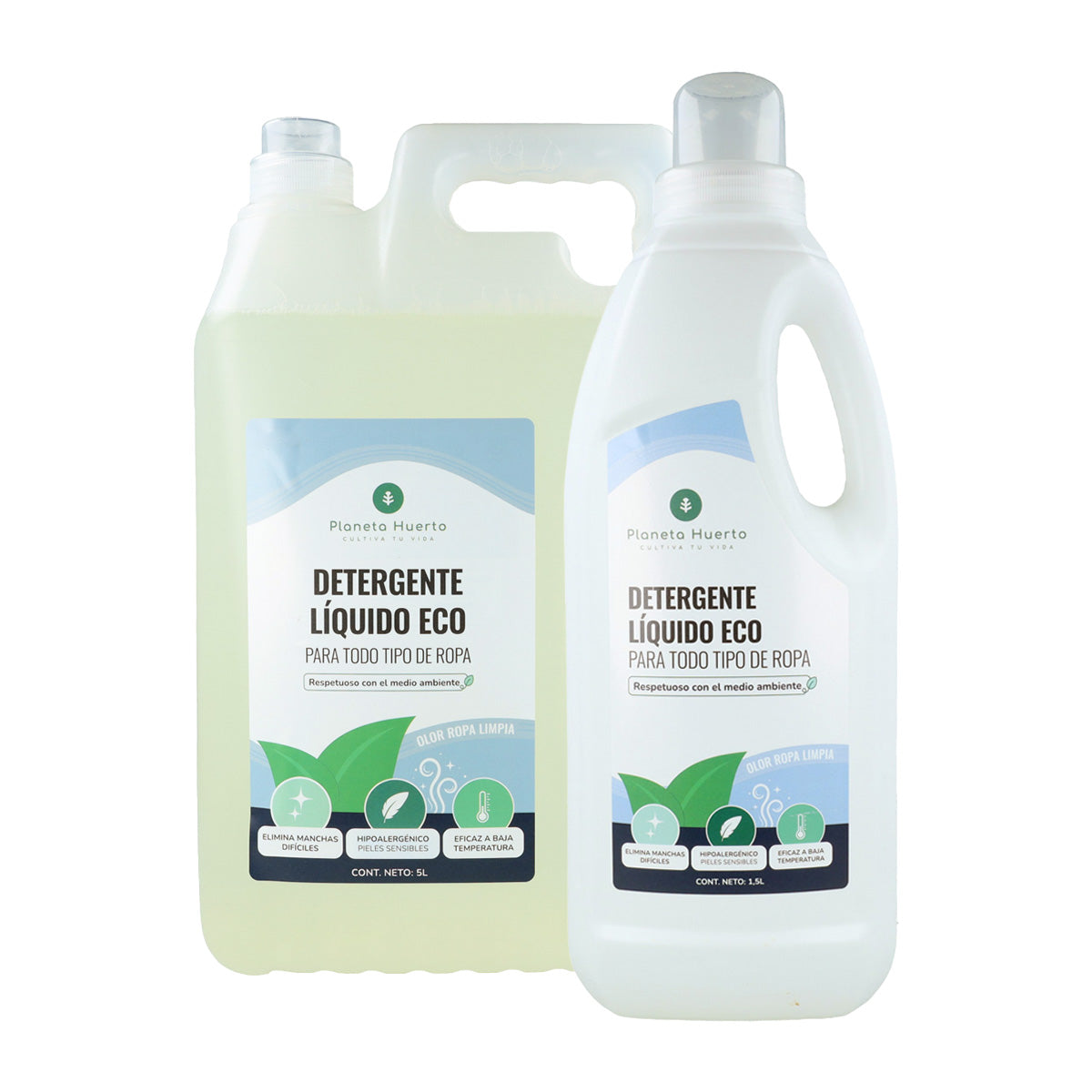 Flytande tvättmedel Eco Natural ren tvättdoft Planeta Huerto 5 liter