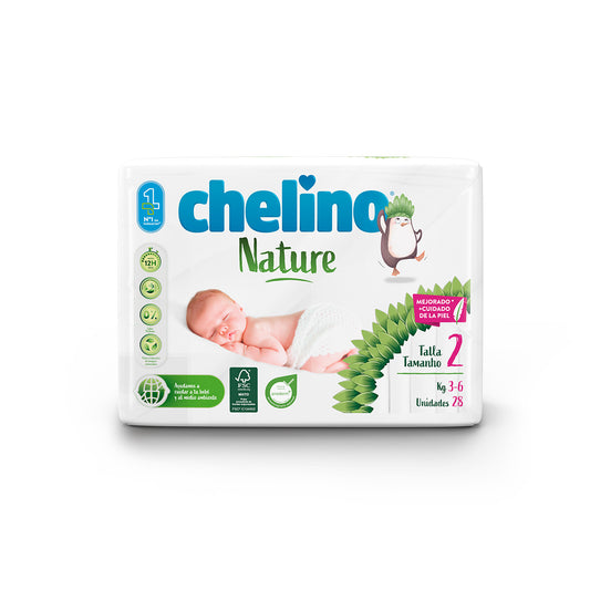 Luiers T2 3-6 kg Chelino Nature 28 stuks