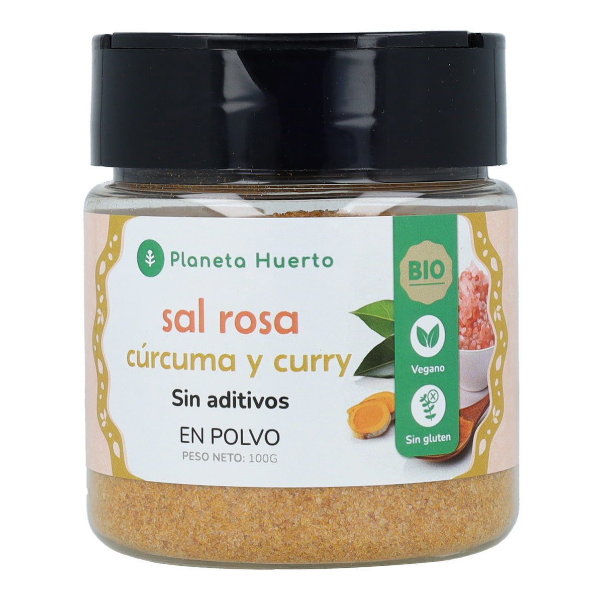 Sale rosa con curry e curcuma Planeta Huerto 100g